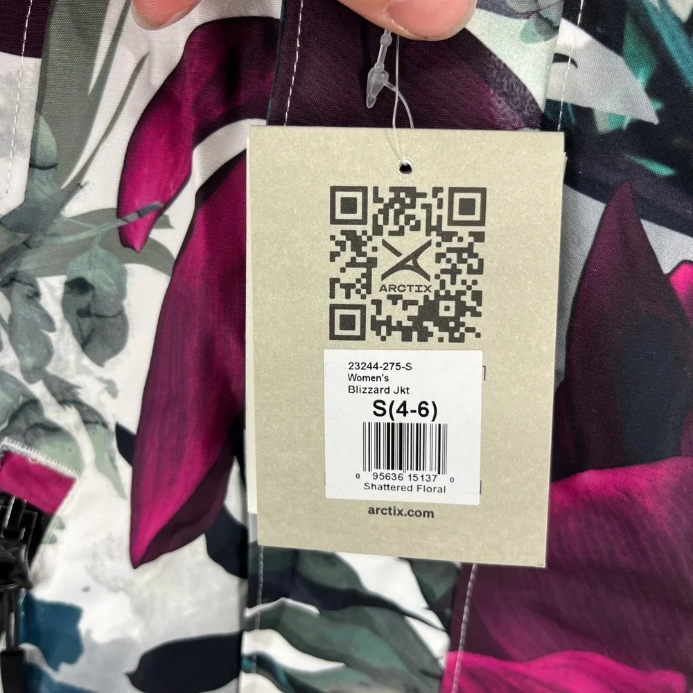 Arctix Blizzard Ski Jacket Womens Small Floral‎ Print